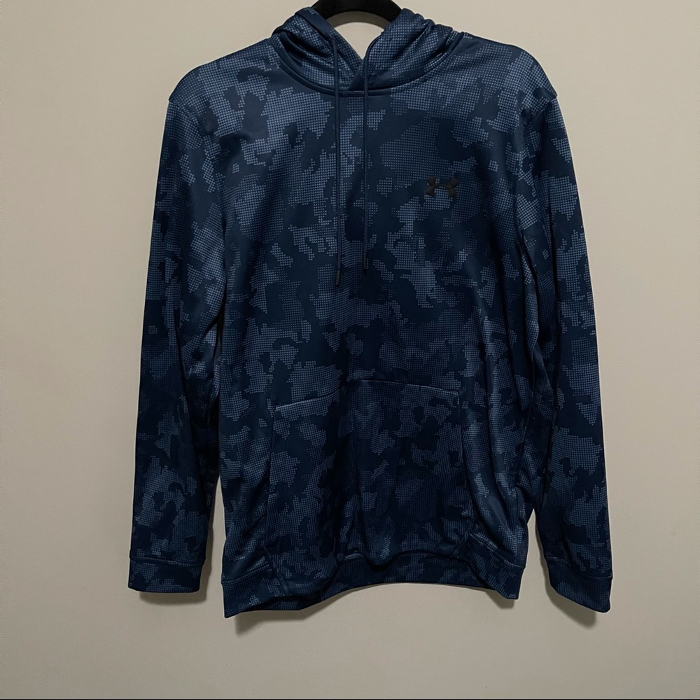 Under Armour Blue Camo Hoodie | Medium